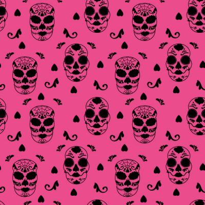 soat creation glamour halloween skull pink black