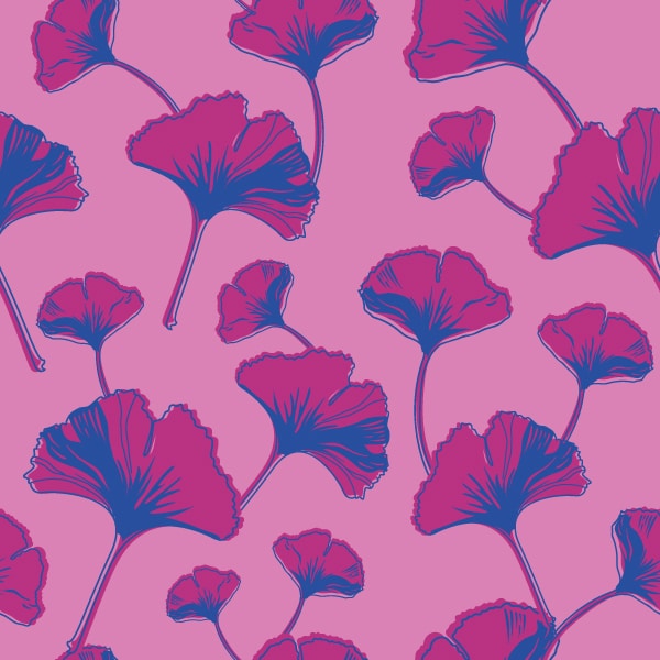 soat creation pattern Ginko wax pink purple