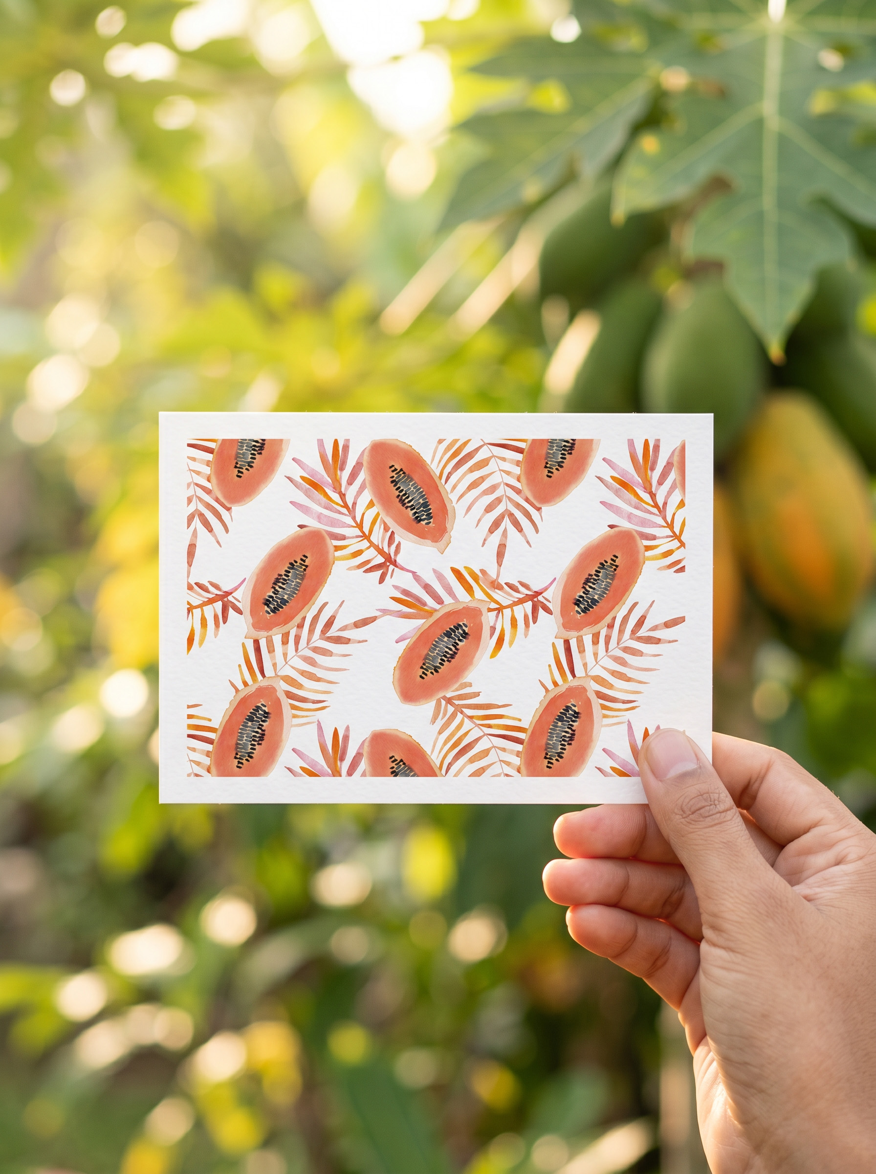 Collection-fruits-d-ete-papaye-solaire-soat-creation